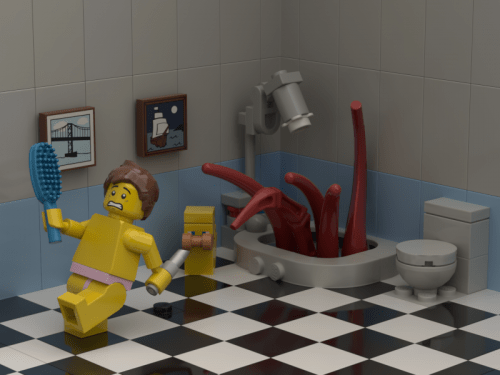 bathroom monster - deep cleaning